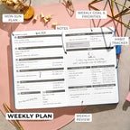 Clever Fox Planner – Undated Weekly & Monthly Planner - Image 3