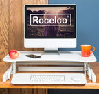 Rocelco 32" Height Adjustable Standing Desk Converter - Image 5