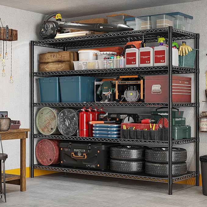 REIBII 85.7" H Storage Shelves 2998LBS Metal Shelving Unit - Image 7