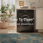 GENIMO Washable Area Rugs for Living Room, 10x14 Vintage Non Slip Rugs - Image 5