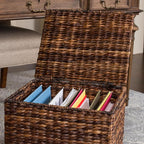BIRDROCK HOME Seagrass Rolling File Cabinet - Image 7