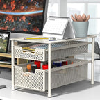 Simple Houseware Stackable 2 Tier Sliding Basket Organizer Drawer - Image 3