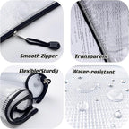 Oaimyy-18 Pcs, Plastic Mesh Zipper Pouch Document Folders Bag Zipper Zip File - Image 3