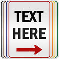 Custom Arrow, Custom Directional Sign, Right Arrow, 18x24 Inches, 3M EGP by MySignCenter