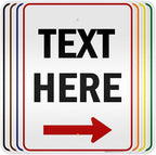 Custom Arrow, Custom Directional Sign, Right Arrow, 18x24 Inches, 3M EGP by MySignCenter