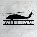 Personalized Metal Airplane Wall Art, Airplane Name Sign, Customized Pilot Name by Unknown
