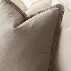 Foindtower Set of 2 Decorative Linen Fringe Throw Pillow Covers Boho Farmhouse - Image 5