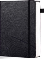 CAGIE Lined Journal for Men Women, Tree Growth Ring Leather Bound Journal by CAGIE