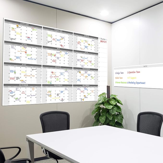 CLEVER CLEAN Large Dry Erase Wall Calendar - Image 7
