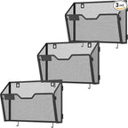 Docnest 3 Pack Hanging Wall File Holders, Mesh Wall Letter File Holder by DocNest