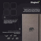 Dingbats* - Wildlife Dotted Extra Large A4 Notebook - PU Leather Hardcover - Image 2