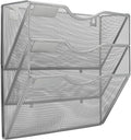 EasyPAG Hanging Wall File Organizer, 3 Pocket Wall Mounted Mail Organizer by EasyPAG