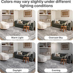 GENIMO 6x9 Area Rugs for Living Room, Machine Washable Non Slip Rugs, Low Pile - Image 8