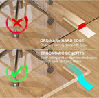 MESAILUP Beveled Edge Irregular Office Chair Mat - Image 4