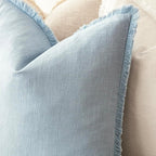 Foindtower Set of 2 Decorative Linen Fringe Throw Pillow Covers Boho Farmhouse - Image 5