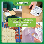 2.25" x 2" Thermal Labels | 6 Rolls | 8220 Labels | fits Zebra, Offnova Thermal - Image 7