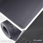 CENNBIE Leather Desk Mat Protector, 35.5" x 16" Extra Large Leather Office Desk - Image 3