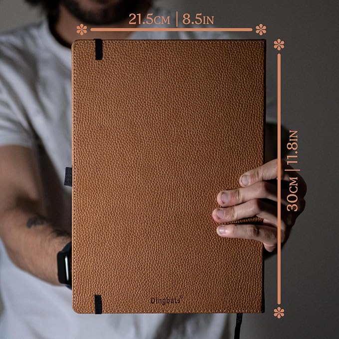 Dingbats* - Wildlife A4 Lined Notebook - Extra Large Hardcover PU Leather - Image 6