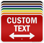 Custom Arrow, Custom Directional Sign, Two way Arrow, 12x18 Inches, 3M EGP by MySignCenter