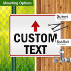 Custom Arrow, Custom Directional Sign, Up Arrow, 24x30 Inches, 3M EGP Reflective - Image 5