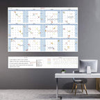 CLEVER CLEAN Large Dry Erase Wall Calendar 5 Feet- 48"x60" 2026 Undated Yearly - Image 7