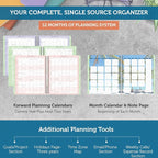 Planner Pad Spiral Bound 3-Tier Funnel Down 12 Month Organizer, July 2025 – - Image 5