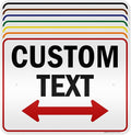 Custom Arrow, Custom Directional Sign, Two Way Arrow, 18x24 Inches, 3M EGP by MySignCenter