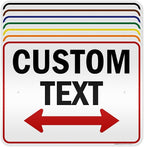Custom Arrow, Custom Directional Sign, Two Way Arrow, 18x24 Inches, 3M EGP by MySignCenter