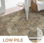 GENIMO 3x7 Runner Rugs for Hallway, Machine Washable Non Slip Vintage Rugs - Image 4