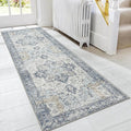 GENIMO Runner Rug 2x8, Non Slip Vintage Hallway Runner Rugs, Low Pile by GENIMO