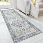 GENIMO Runner Rug 2x8, Non Slip Vintage Hallway Runner Rugs, Low Pile by GENIMO