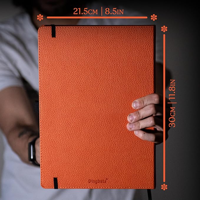 Dingbats* - Wildlife Plain Extra Large A4 Notebook - PU Leather Hardcover - Image 6