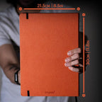 Dingbats* - Wildlife Plain Extra Large A4 Notebook - PU Leather Hardcover - Image 6