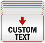 Custom Arrow, Custom Directional Sign, Down Arrow, 12x18 Inches, 3M EGP by MySignCenter