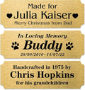 Caramel Sweet Life Personalized Name Plates, Solid Brass Engraved Plaque by Caramel