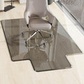 MESAILUP Beveled Edge Irregular Office Chair Mat by MESAILUP