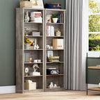 BORNOON 75" Tall Bookshelf, 6-Tier Floor Standing Bookcase - Image 7