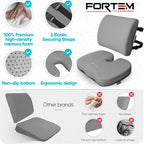 FORTEM Seat Cushion, Office Chair Cushion, Lumbar Support Pillow - Image 7