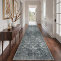 GENIMO Runner Rug 2x12 Non Slip Machine Washable Vintage Hallway Runner Rug by GENIMO