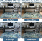 Office Chair Mat for Hardwood Tile Floor, Abstract 48"X 60" Desk Mats for - Image 6