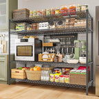 REIBII 2560LBS Storage Shelves 55.5"W Metal Shelving Unit 4 Tier Wire Shelving - Image 2
