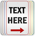 Custom Arrow, Custom Directional Sign, Right Arrow, 12x18 Inches, 3M EGP by MySignCenter