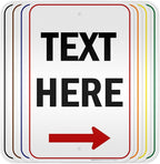 Custom Arrow, Custom Directional Sign, Right Arrow, 12x18 Inches, 3M EGP by MySignCenter