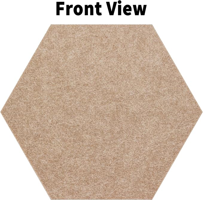 15'' Large Hexagon Cork-Bulletin Board Tiles Adhesive Frameless 10 Pack 15 x 13 - Image 2