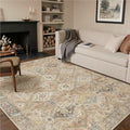 GENIMO 3x5 Area Rugs for Living Room, Machine Washable Non Slip Vintage Rugs by GENIMO