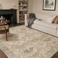 GENIMO 8x10 Area Rugs for Living Room, Machine Washable Non Slip Vintage Rugs by GENIMO
