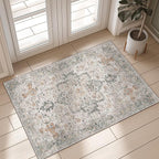 GENIMO 29"x17" Area Rugs for Living Room, Machine Washable Non Slip Vintage Rugs by GENIMO