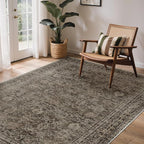 GENIMO 5x7 Area Rug Machine Washable Boho Rug by GENIMO