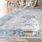 GENIMO Runner Rug 2'6''x10, Non Slip Vintage Hallway Runner Rugs, Low Pile - Image 5