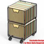 SIMPLE HOUSEWARE Stackable Mesh Hanging File Folder Organizer - Image 3